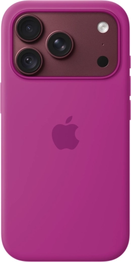 Apple-silikoneetui med MagSafe til iPhone 18 Pro – magenta