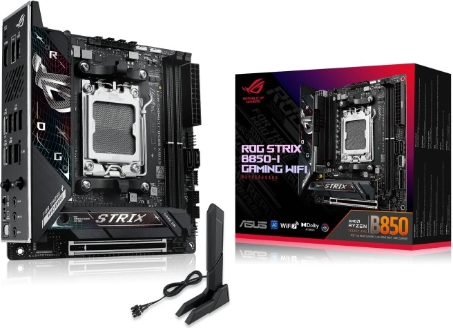 rog strix b850-i gaming wifi mini‑itx bundkort