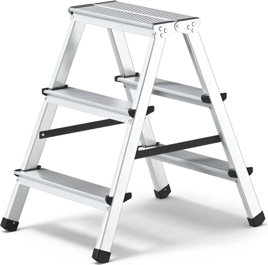 Aluminium dobbeltstående husholdningsstige 2x3