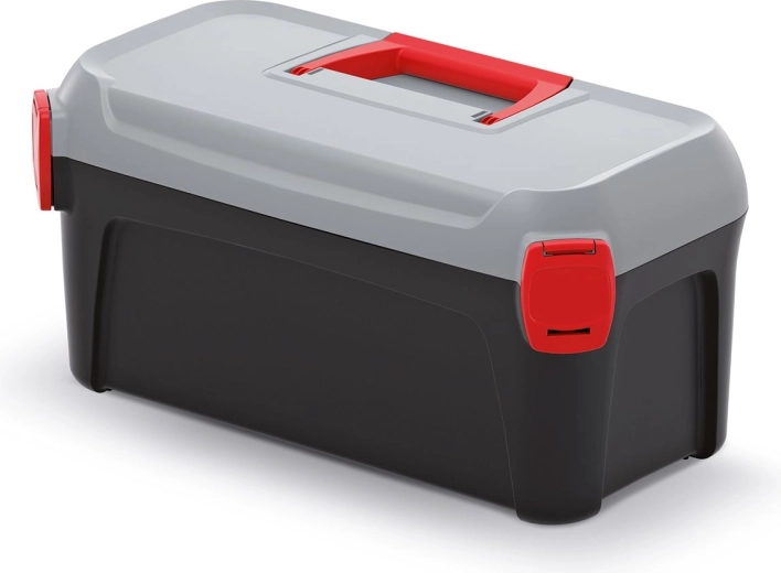 Plastværktøjskasse SMART 24 l med ergonomisk håndtag
