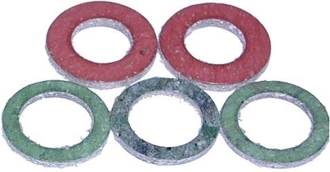 Pakning til omløbermøtrikker 1/2, klingerit, 12 × 18 × 2 mm, sæt 5 stk.