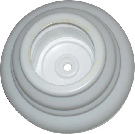 Vægophæng med dæksel, hvid plast