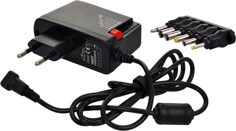 Solight universel netadapter 600 mA, stabiliseret med udskiftelige stik