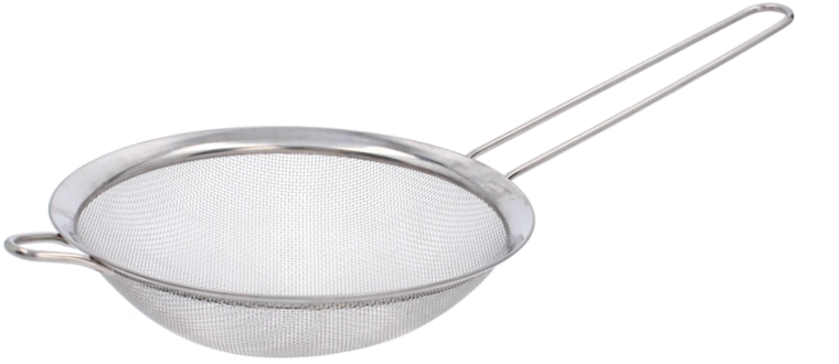 Metal køkkensi med håndtag 18 cm