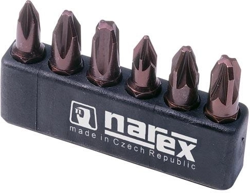 Sæt med bit- og topnøgler 1/4" – 6 dele, sekskant, PH og PZ