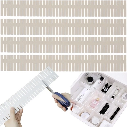 Plastopdelt organisator til skuffe 4 stk