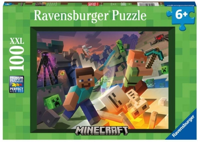 Puslespil RAVENSBURGER Minecraft – 100 brikker