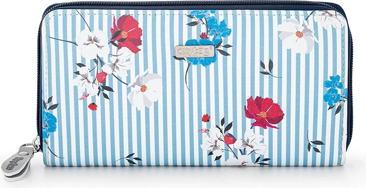 Damepung med blomsterprint Navy af MONY