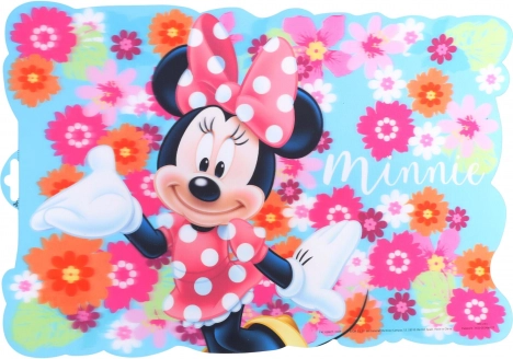 Formet plastunderlag 43x28 cm MINNIE BLOOM