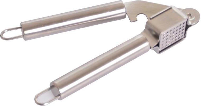 Hvidløgspresser i rustfrit stål 18,5 cm