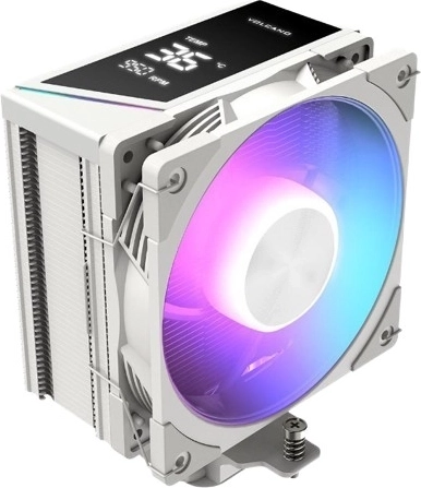 Luftkøling MODECOM Volcano OC T202 LCD ARGB 120, hvid