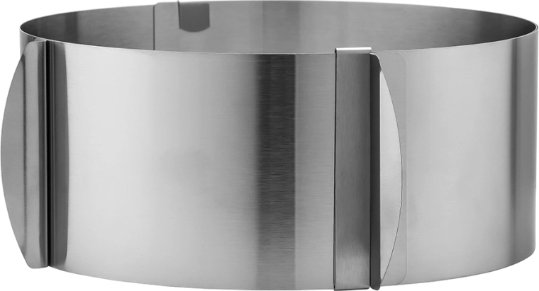 Justerbar kageform i rustfrit stål 15 × 15 × 8,5 cm