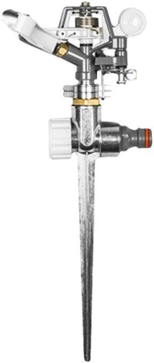 Impuls-sprinkler på metalspids WHITE LINE