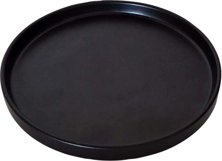 Desserttallerken 20 cm sort mat Kitchisimo
