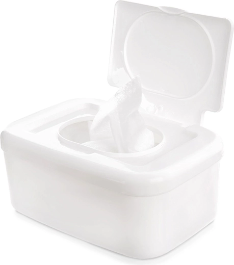 Hvid dispenser til vådservietter