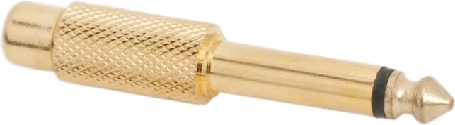 Forgyldt RCA-hun til 6,3 mm jack-han mono-adapter