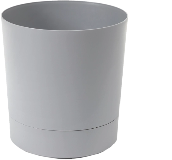 Aura blomsterpotte med underskål 38 cm – grå