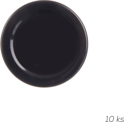 Metallåg TO 53 (53 mm) sort, 10 stk