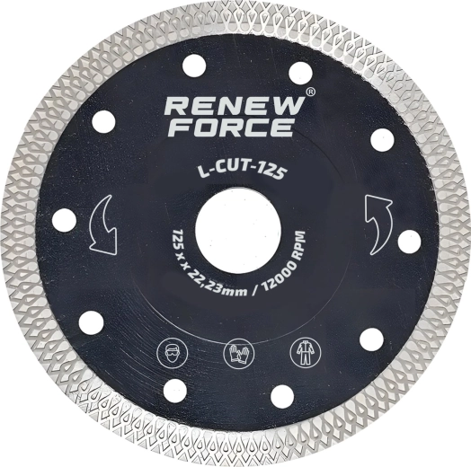 Diamantskive RENEW FORCE L-cut 125 mm - 1 stk.
