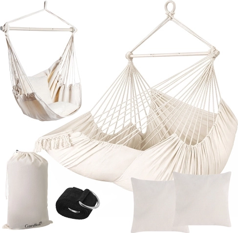 Hængende hængestol 210 cm beige GARDLOV