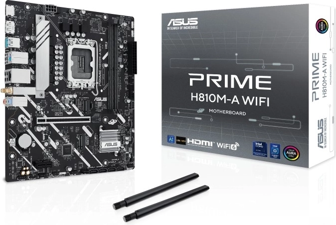 Bundkort ASUS PRIME H810M-A WiFi mATX med USB‑C og DDR5