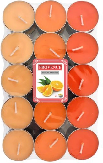 Duftende fyrfadslys Provence med appelsinduft 30 stk.
