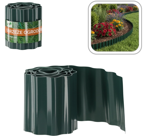 Havekant 15 × 900 cm, grøn