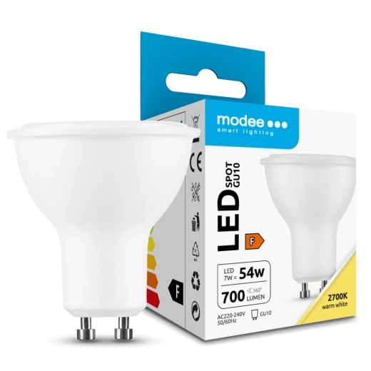 Modee LED pære GU10 7 W, 700 lm, 110°, varm hvid 2700 K