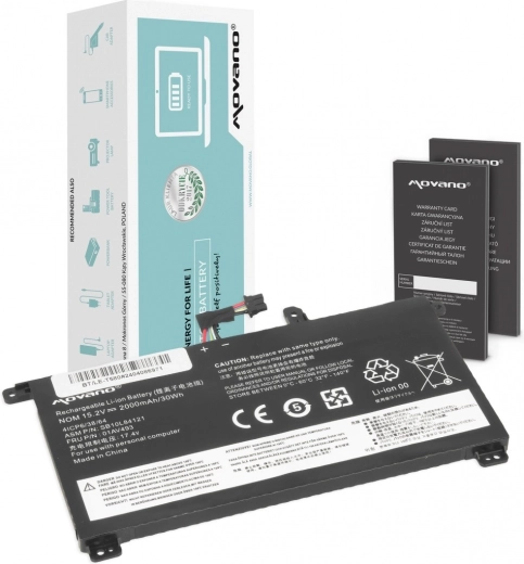 Movano-batteri til Lenovo ThinkPad T570/T580/P51s 2000 mAh 30 Wh