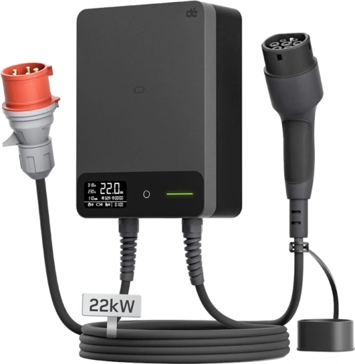 DEPOW Wallbox-ladestation 22 kW med 7 m kabel