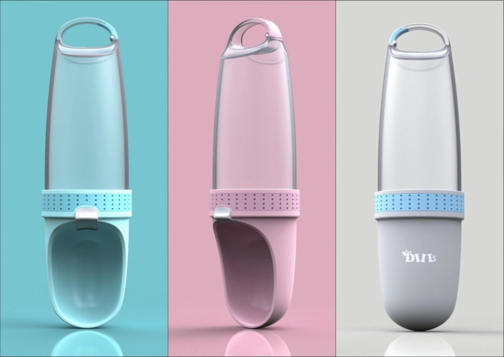 Bærbar vandflaske til hunde 350 ml