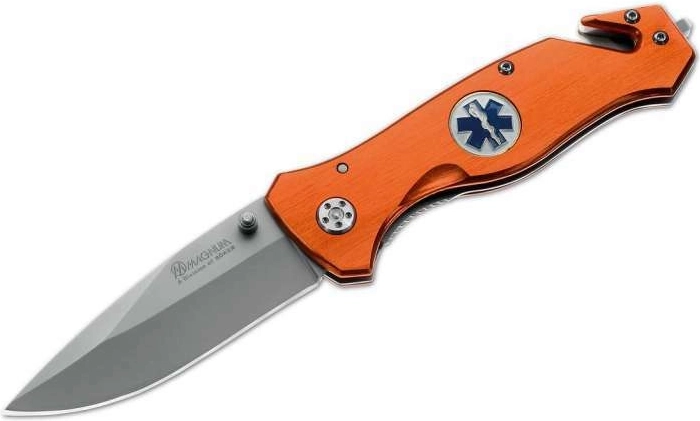 Magnum Medic redningskniv 8,5 cm, orange aluminium