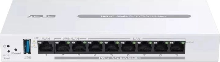 Asus ExpertWiFi EBG19P – 9-port VPN-router med PoE+