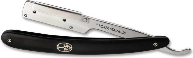 Böker Pro Barberette sort barberkniv med syntetisk skaft
