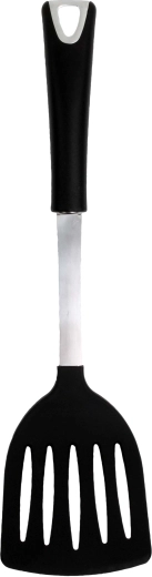 Hullet spatel med sort håndtag