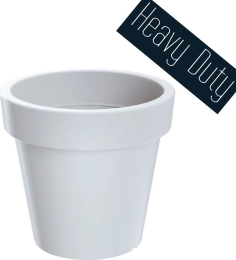 Lexo Round blomsterkrukke 80 cm – hvid