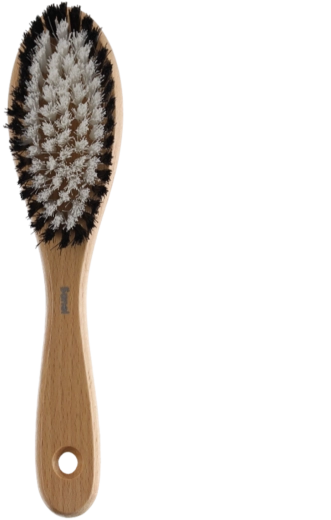 Tøjbørste med ergonomisk håndtag af bøgetræ