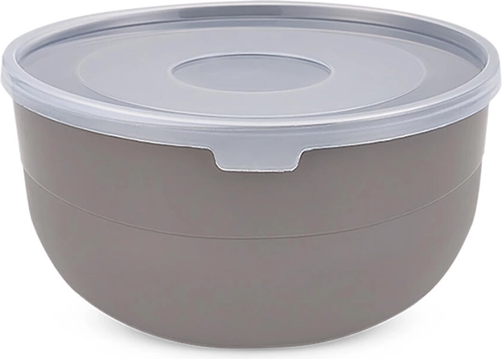 Suppe skål med låg 16,5 cm, plast, mix af farver