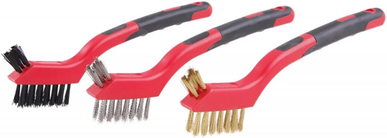 Håndbørstesæt 3 stk. FESTA (rustfrit stål, nylon, messing)