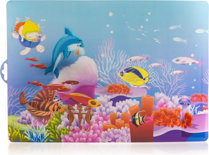 Plastikdækkeserviet til børn Sea 43 × 29 cm