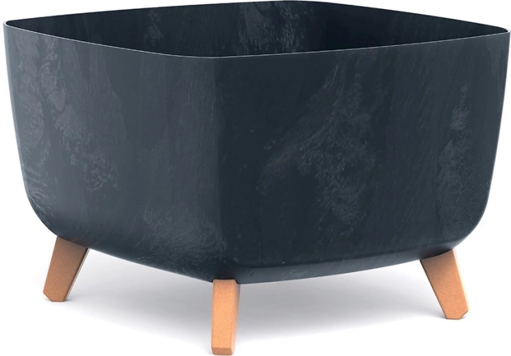 Gracia Square blomsterkrukke betonlook 39 × 39 × 27 cm, antracit