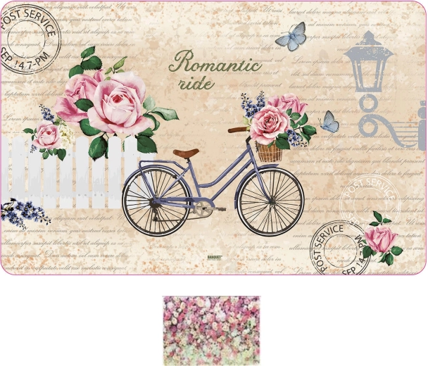 Plast dækkeserviet Flowers 43 × 28 cm