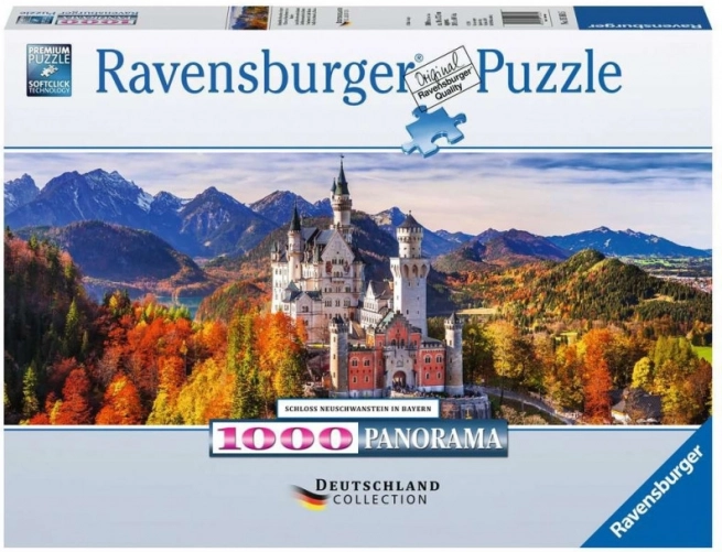 Ravensburger panoramapuslespil slot Neuschwanstein 1000 brikker