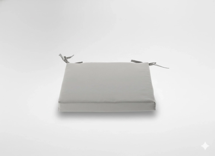 Stolehynde 40 × 40 × 5 cm lysegrå