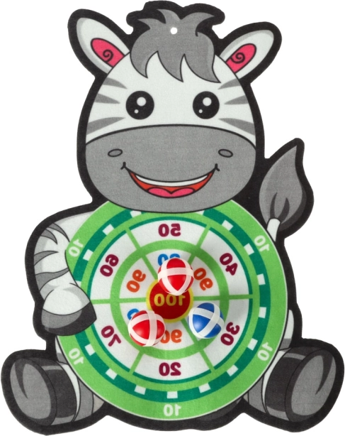 Sikker dartskive med velcro i form af et dyr