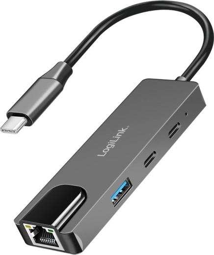 USB-C-hub 3.2 Gen 1 med 3 porte og 2,5G Gigabit Ethernet