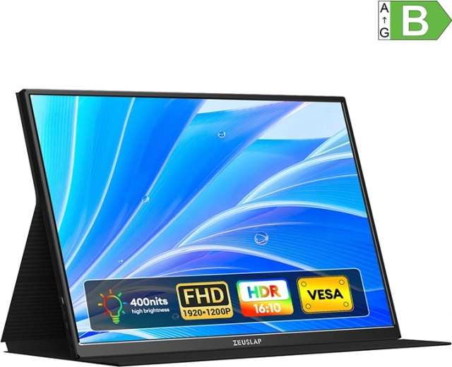 Bærbar gamingmonitor ZEUSLAP P16 16" WUXGA 120 Hz