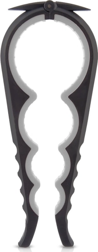 Universel 4-i-1 lågåbner til glas med gummigreb