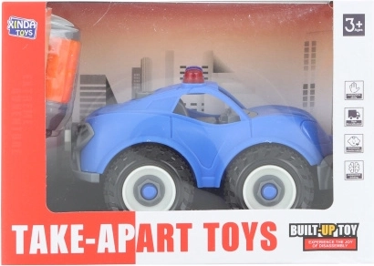 Skru-sammen plastbil til børn 11 × 6 cm