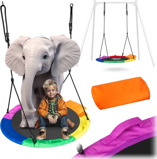 Neo-Sport redegynge Swingo 110 cm regnbuefarvet